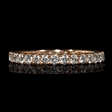 .96ct Diamond 18k Rose Gold Eternity Wedding Band Ring