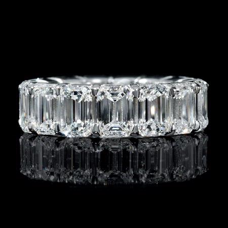 10.63cts Diamond Platinum Eternity Wedding Band Ring