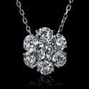 Diamond 14k White Gold Pendant Necklace