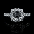 .99ct Diamond 18k White Gold Halo Engagement Ring Setting