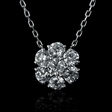 1.75cts Diamond 14k White Gold Pendant Necklace