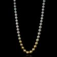 Ombre South Sea Pearl 14k White Gold Necklace