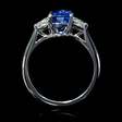 .58ct Diamond and Blue Sapphire 18k White Gold Ring