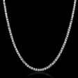 23.38cts Diamond 14k White Gold Necklace