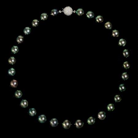 Tahitian Pearl 18k White Gold Necklace