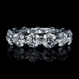 6.56cts Diamond Platinum Eternity Wedding Band Ring