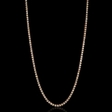 32.40cts Diamond 14k Rose Gold Necklace