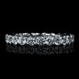 2.10ct Diamond 18k White Gold Eternity Wedding Band Ring