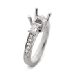 .52ct Diamond Antique Style Platinum Engagement Ring Setting