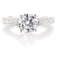 .56ct Diamond Antique Style Platinum Engagement Ring Mounting