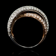 3.10cts Diamond 18k White and Rose Gold Ring