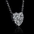 .60ct Diamond 18k White Gold Pendant Necklace