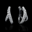 .71ct Diamond 18k White Gold Huggie Earrings