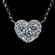 .35ct Diamond 18k White Gold Pendant Necklace