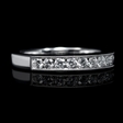 .58ct Diamond 18k White Gold Wedding Band Ring