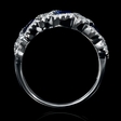 .53ct Diamond and Blue Sapphire 18k White Gold Ring