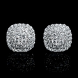 .82ct Diamond 18k White Gold Cluster Earrings