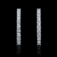 2.16cts Diamond 18k White Gold Hoop Earrings