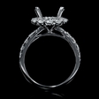 1.13cts Diamond 18k White Gold Engagement Ring Setting