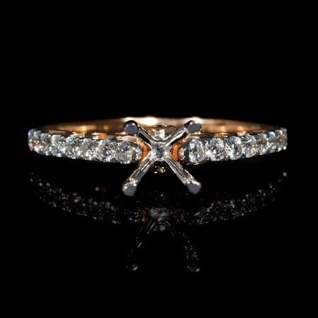 .37ct Diamond 18k Two Tone Gold  Engagement Ring Setting