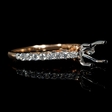 .37ct Diamond 18k Two Tone Gold  Engagement Ring Setting