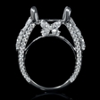 3.19cts Diamond 18k White Gold Engagement Ring Setting