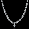 Diamond 18k White Gold Pendant Necklace 