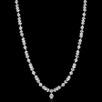 15.02ct Diamond 18k White Gold Pendant Necklace