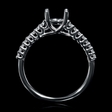 .17ct Diamond 18k White Gold Engagement Ring Setting