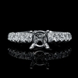 .75ct Diamond 18k White Gold Engagement Ring Setting