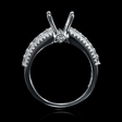 .87ct Diamond 18k White Gold Engagement Ring Setting