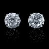 Diamond 2.06 Carats 18k White Gold Stud Earrings