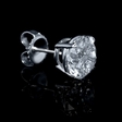 2.06ct Diamond 18k White Gold Stud Earrings