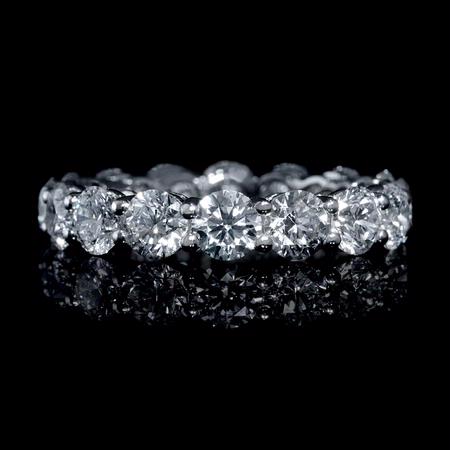 5.00cts Diamond Platinum Eternity Wedding Band Ring