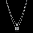 2.01cts Diamond 18k White Gold Dangle Necklace