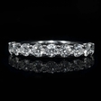 1.25cts Diamond 18k White Gold Wedding Band Ring
