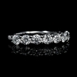 1.25cts Diamond 18k White Gold Wedding Band Ring