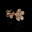 .50ct Diamond 18k Rose Gold Cluster Earrings