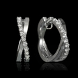 .30ct Diamond 14k White Gold Huggie Earrings