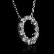 .77ct Diamond 18k White Gold Pendant Necklace