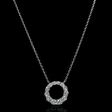 .77ct Diamond 18k White Gold Pendant Necklace