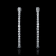 1.95cts Diamond 14k White Gold Hoop Earrings