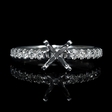 .49ct Diamond 18k White Gold Engagement Ring Setting