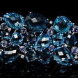 .32ct Diamond and Blue Sapphire 18k White Gold Bracelet