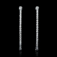 2.78cts Diamond 14k White Gold Hoop Earrings