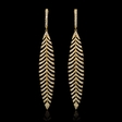 2.83cts Diamond 18k Yellow Gold Dangle Earrings
