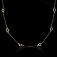 1.00ct Diamond 18k White and Rose Gold Necklace