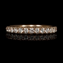 Diamond 18k Rose Gold Wedding Band Ring
