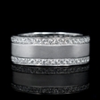 .89ct Diamond 18k White Gold Wedding Band Ring