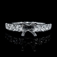 .86ct Diamond 18k White Gold Engagement Ring Setting